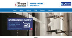 Desktop Screenshot of aapowdercoat.com